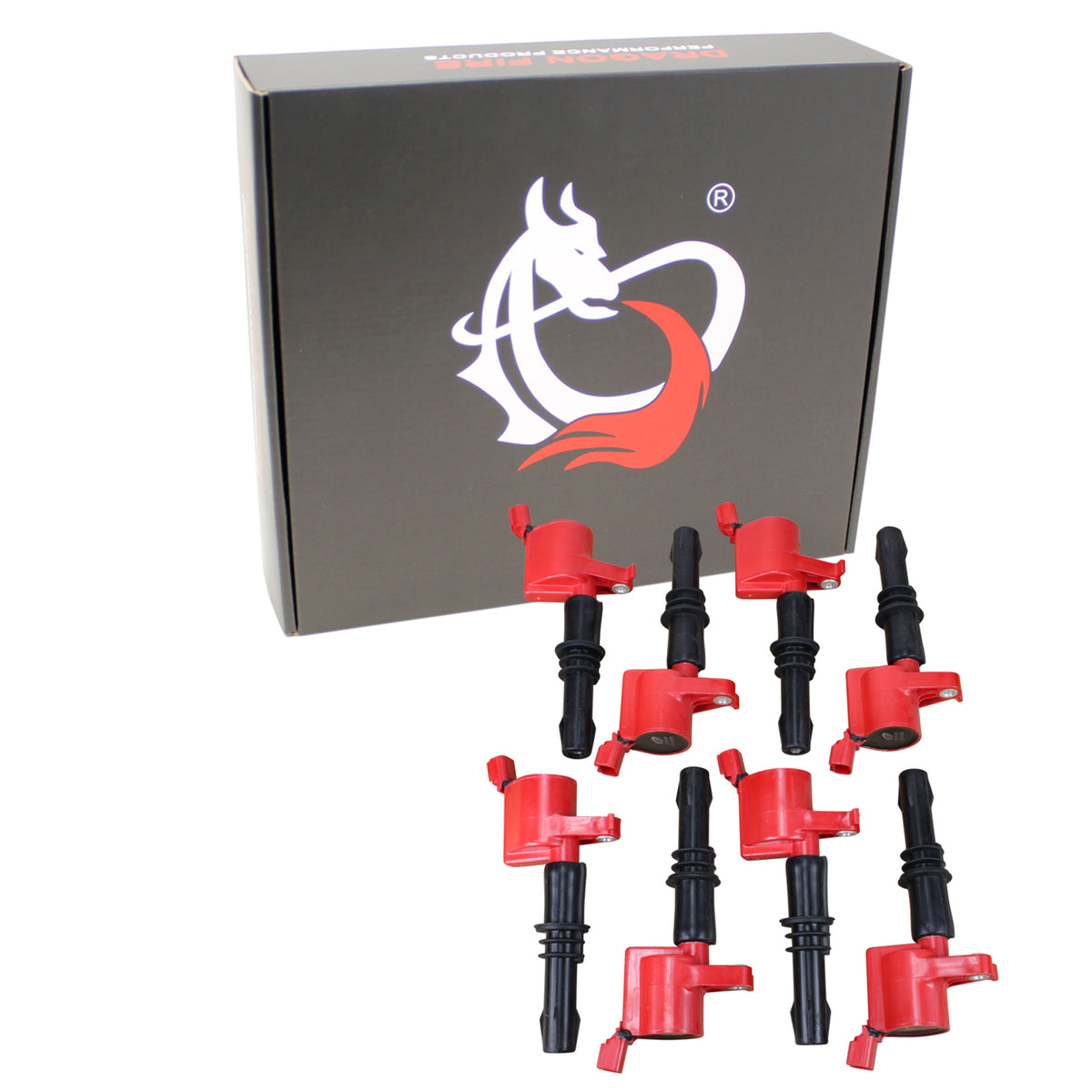 C511-DFx8 Coil Pack Set, 8pcs, Direct Fit, RED