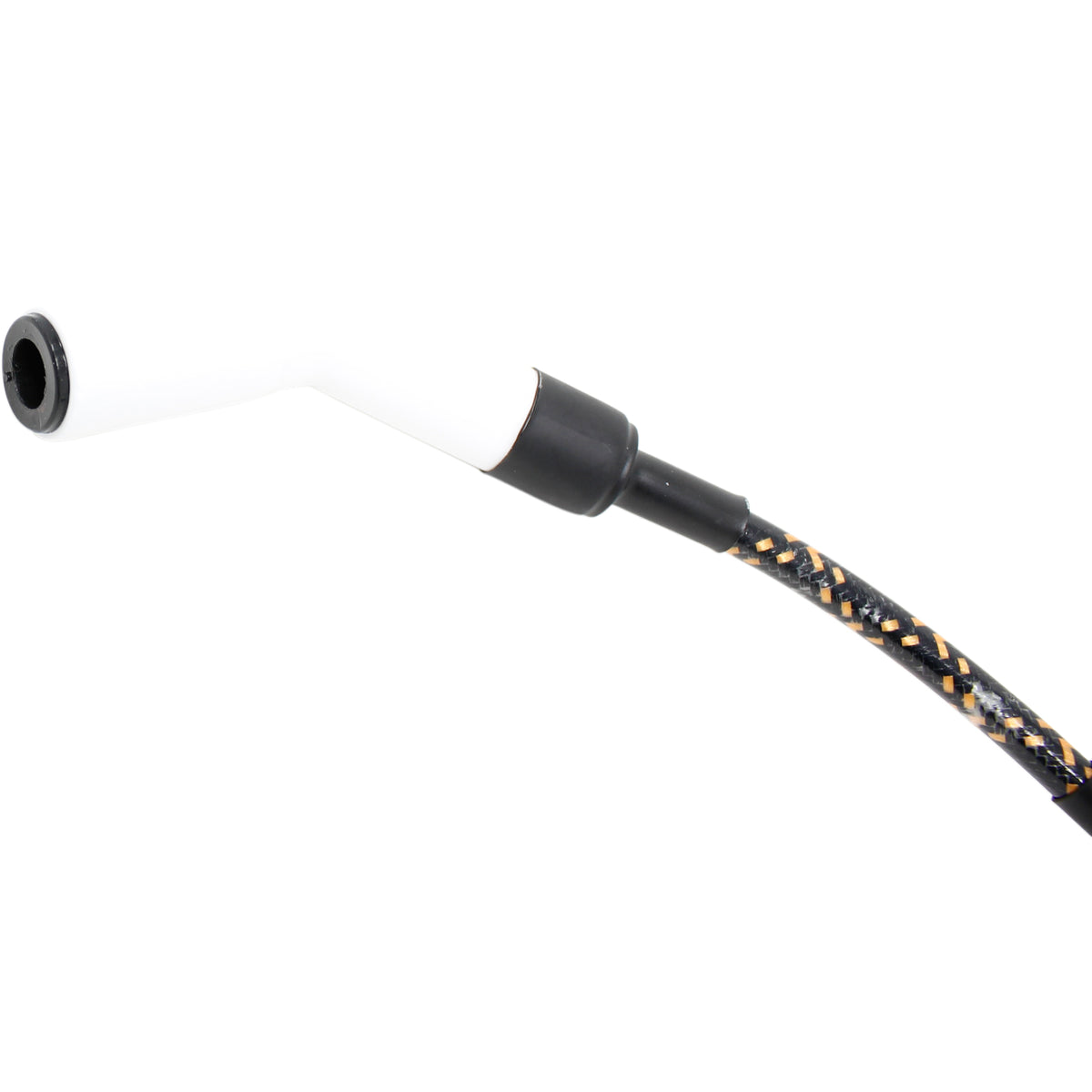 PWJ256WC-BLKBR Plug wires, Direct Fit, Ceramic, BLACK BRAID/YELLOW TRACER