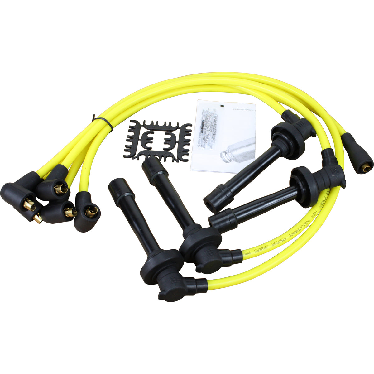 PWTD-DF-LY Plug wires, Direct Fit, Silicone, LIGHT YELLOW