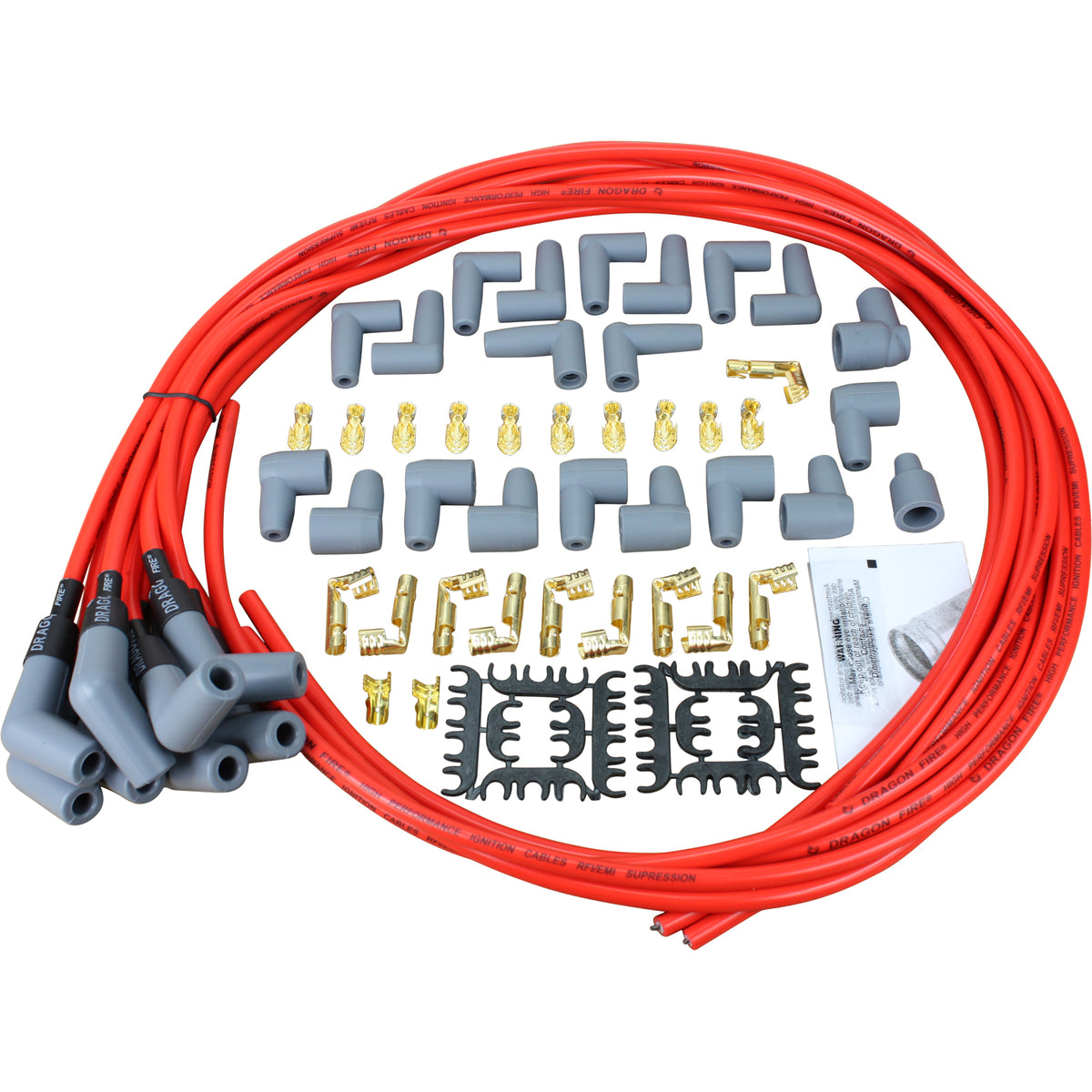 SPW3003-RD Plug wires, Universal Cut-to-Fit, Silicone, RED