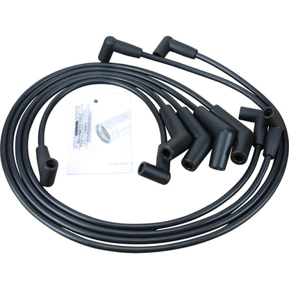 PWJ240 Plug wires, Direct Fit, Silicone, BLACK