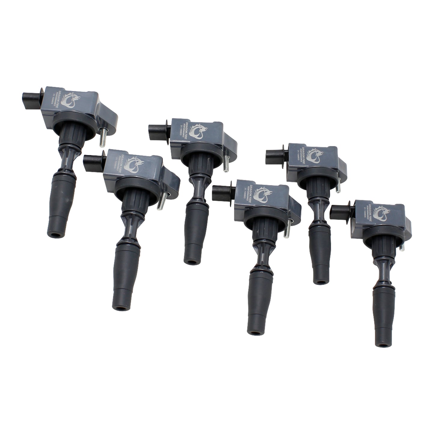 Coil Pack Set, 6pcs, Direct Fit, BLACK
