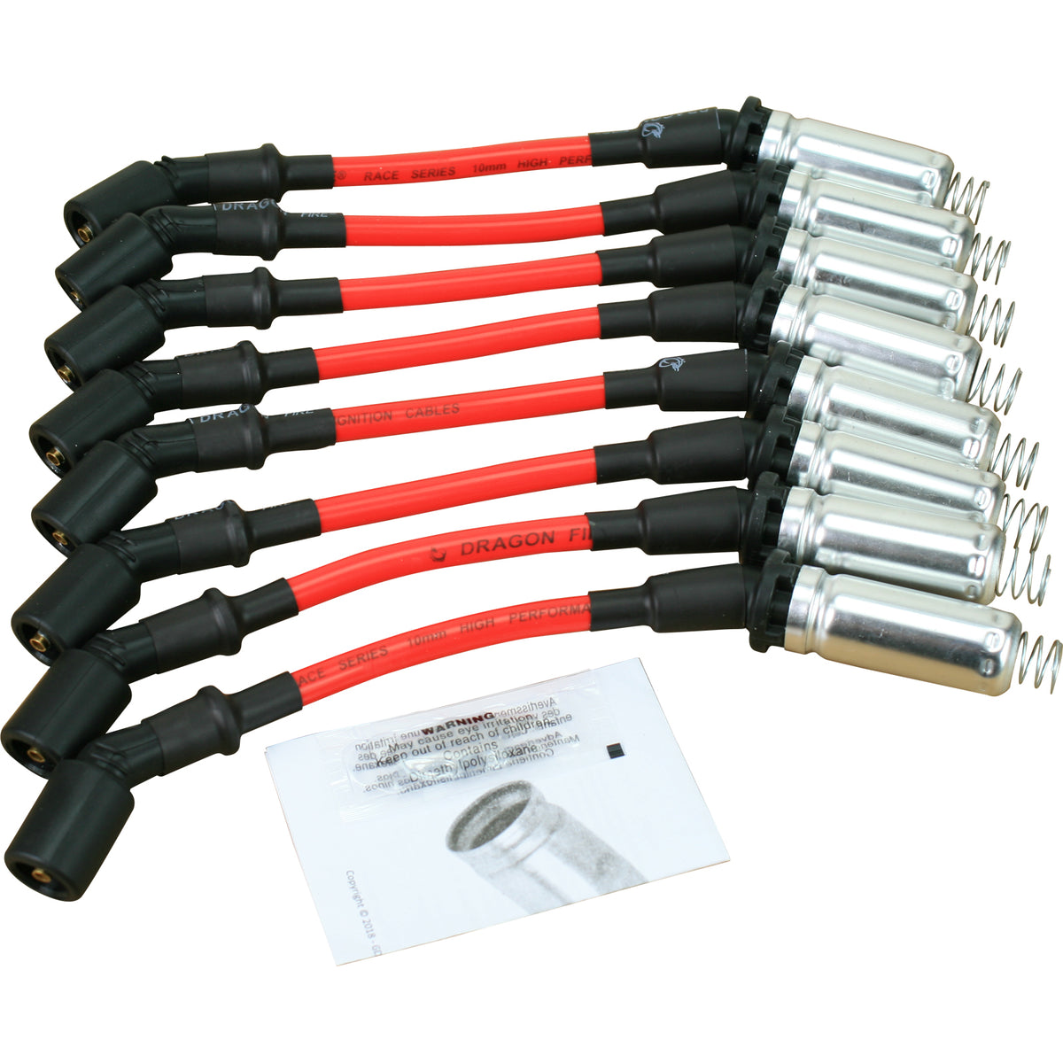 PWJ109 Plug wires, Direct Fit, Silicone, RED