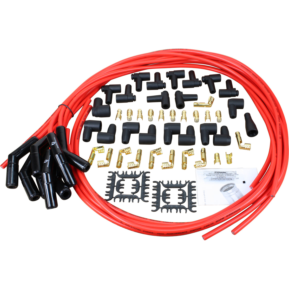 PWJ232 Plug wires, Universal Cut-to-Fit, Ceramic, RED
