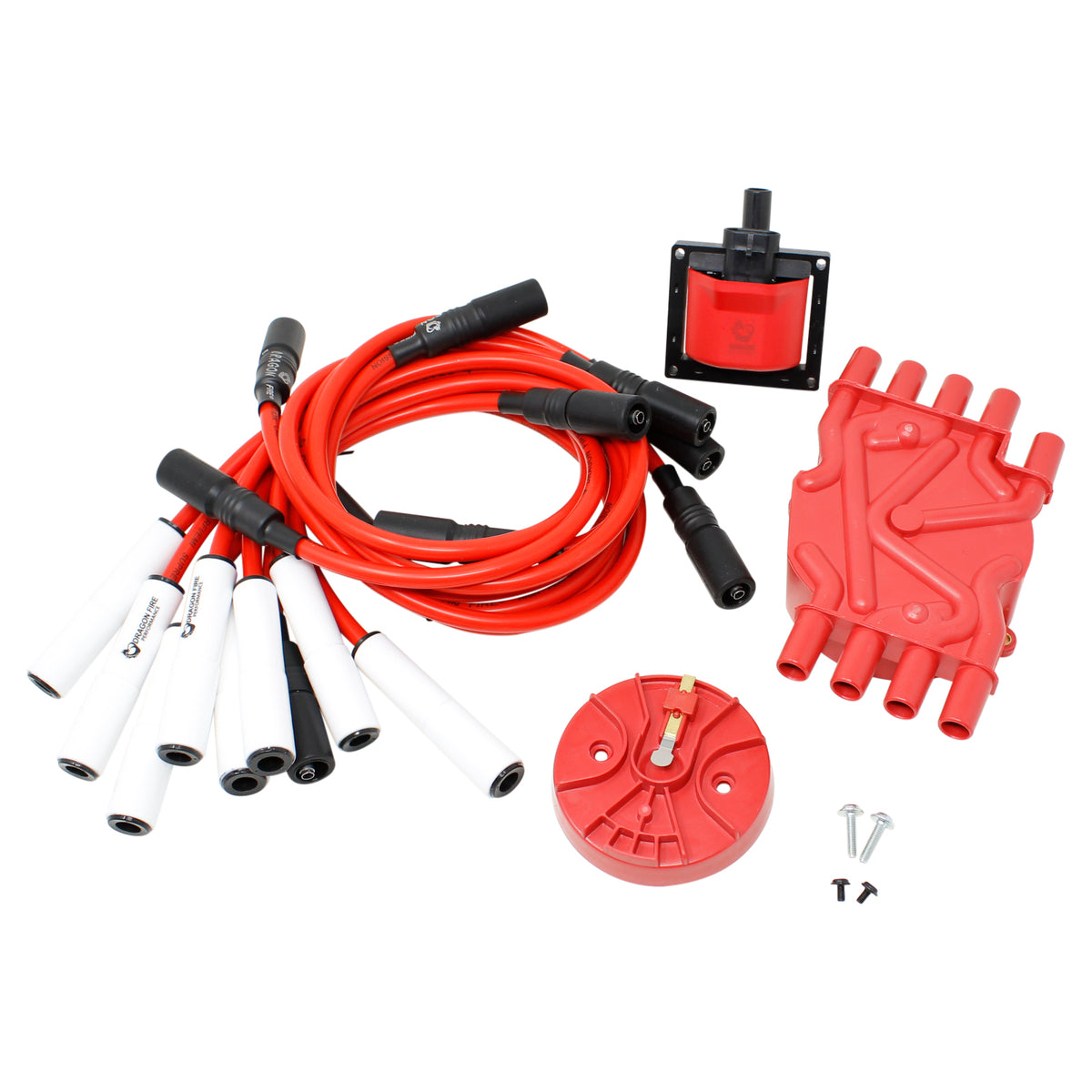 Kit-1573 Ignition Kit - Ceramic Plug Wires, Coil, Cap, Rotor
