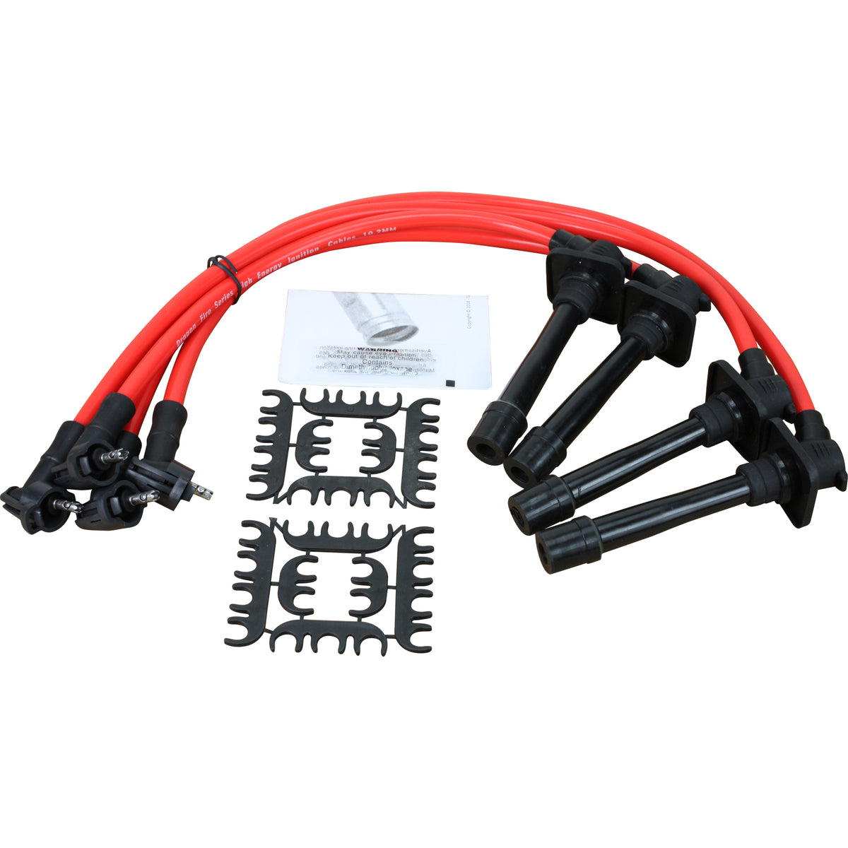 PWJ140 Plug wires, Direct Fit, Silicone, RED