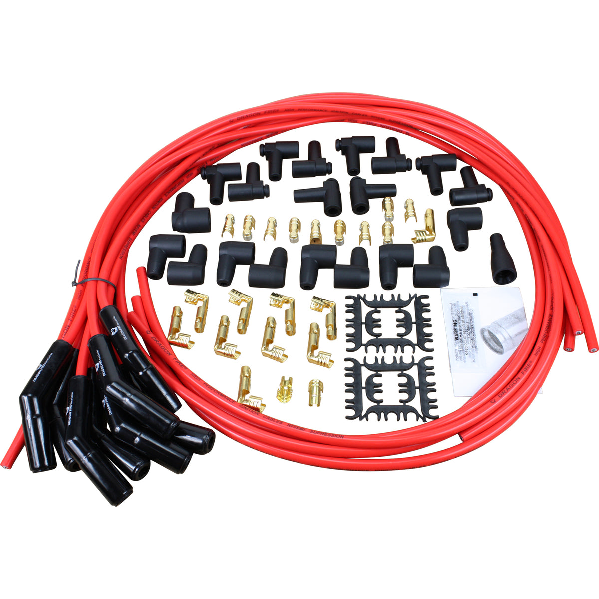 PWJ231 Plug wires, Universal Cut-to-Fit, Ceramic, RED