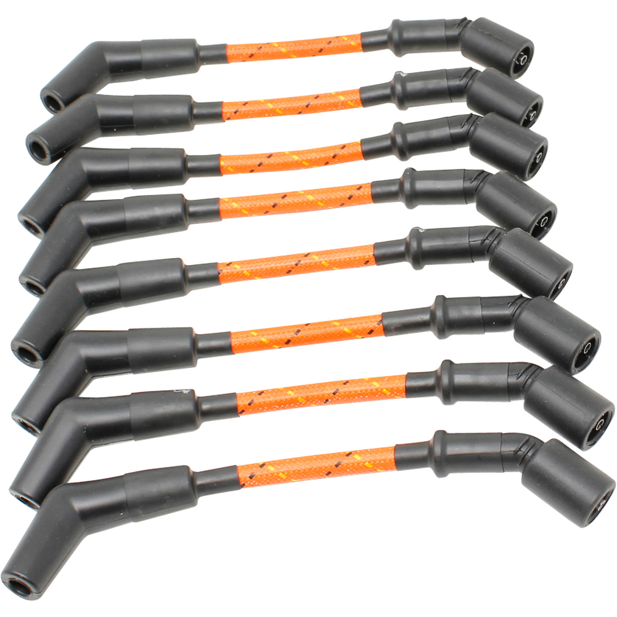 PWLS-OBR Plug wires, Direct Fit, Silicone, ORANGE BRAID