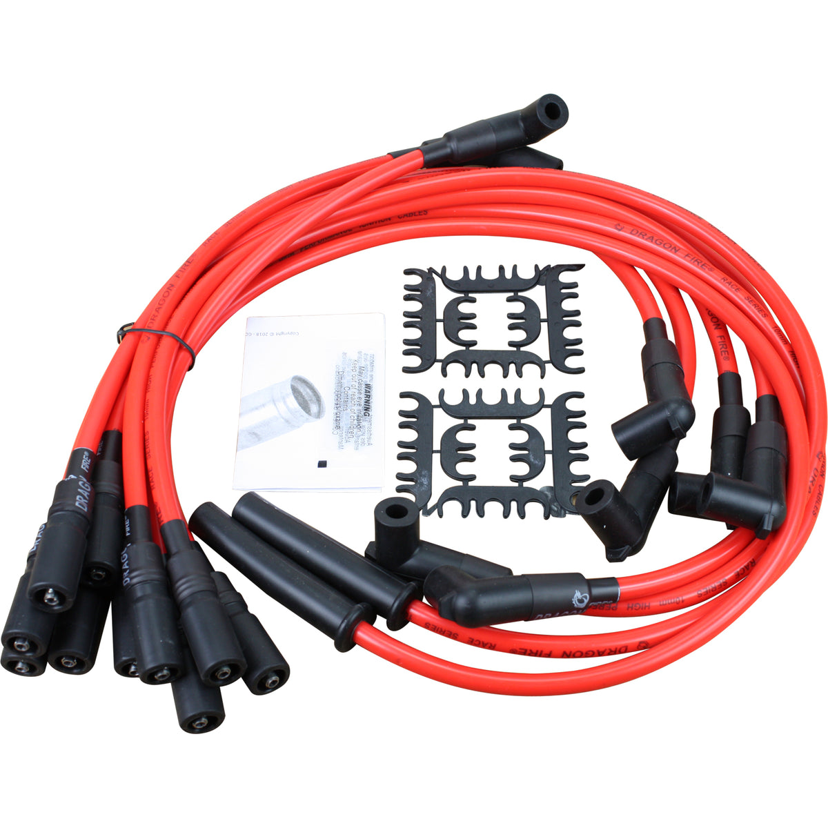 PWLT1-DF Plug wires, Direct Fit, Silicone, RED