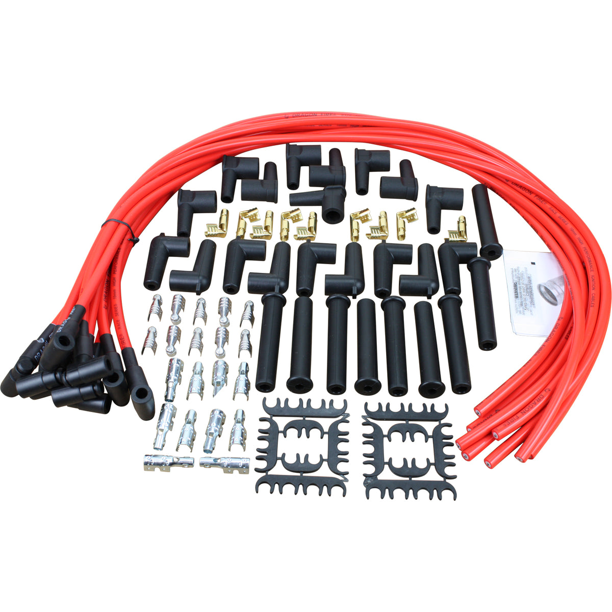PWUNIV-DF Plug wires, Universal Cut-to-Fit, Silicone, RED