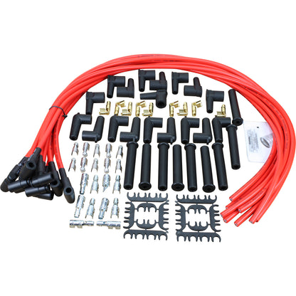 PWUNIV-DF Plug wires, Universal Cut-to-Fit, Silicone, RED
