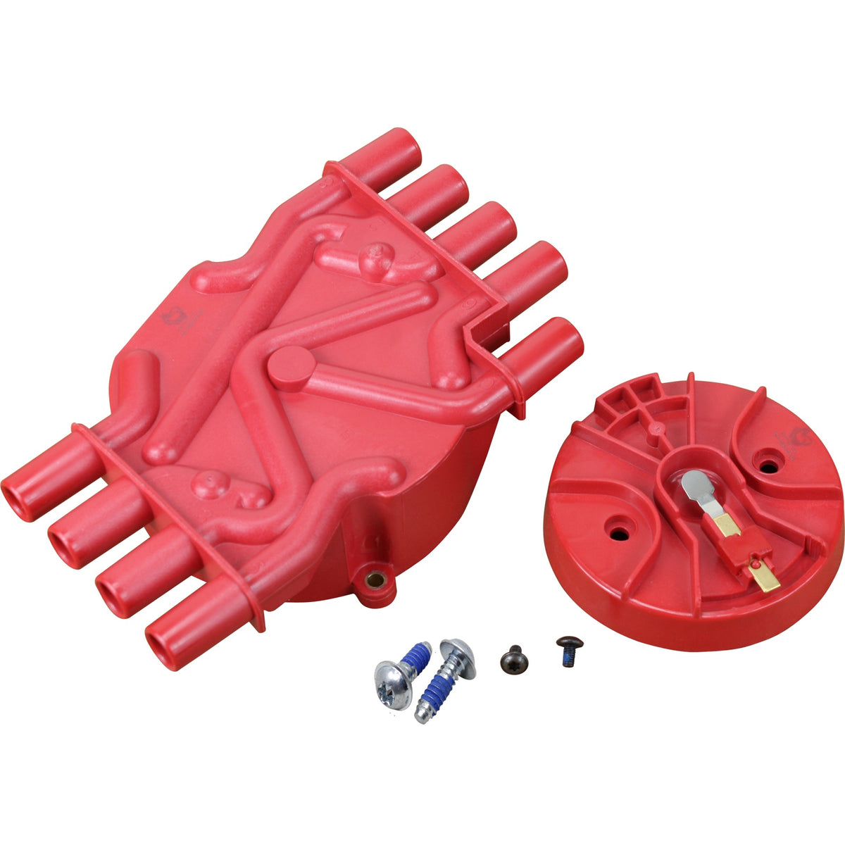 CAP1010-DF Distributor Cap and Rotor Kit, Direct Fit, RED