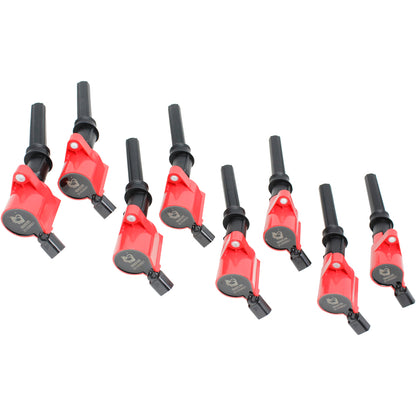 C508-DFx8 Coil Pack Set, 8pcs, Direct Fit, RED