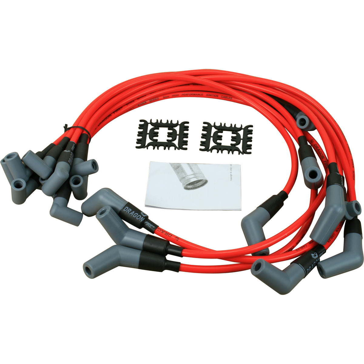 PWJ120 Plug wires, Direct Fit, Silicone, RED