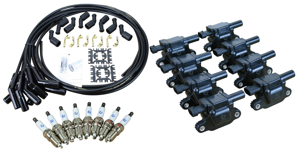 Kit-1357 Ignition Kit - Ceramic Plug Wires, Coils, Spark Plugs