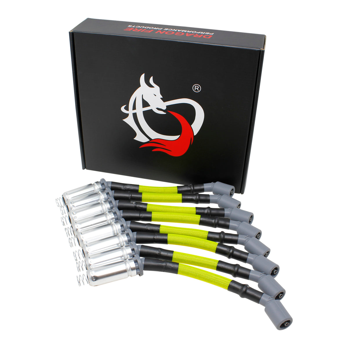 PWJ256-LGS Plug wires, Direct Fit, Silicone, NEON YELLOW