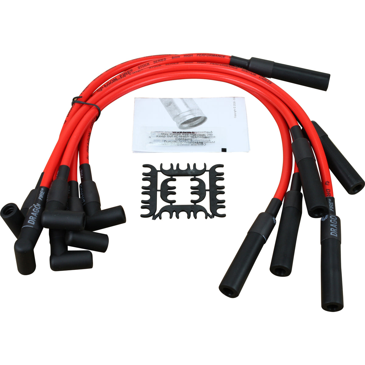 PWJ132 Plug wires, Direct Fit, Silicone, RED