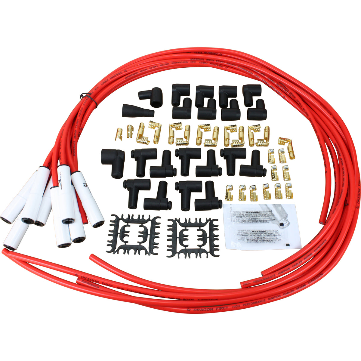 SPW2002WC-RD Plug wires, Universal Cut-to-Fit, Ceramic, RED