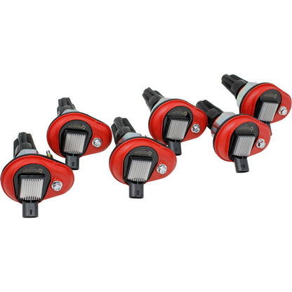 Kit-1473 Coil Pack Set, 6pcs, Direct Fit, RED