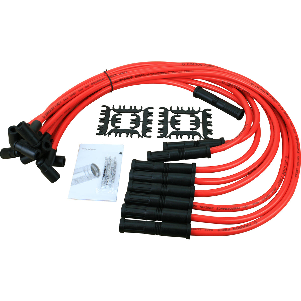 PW90STR-DF Plug wires, Universal Cut-to-Fit, Silicone, RED