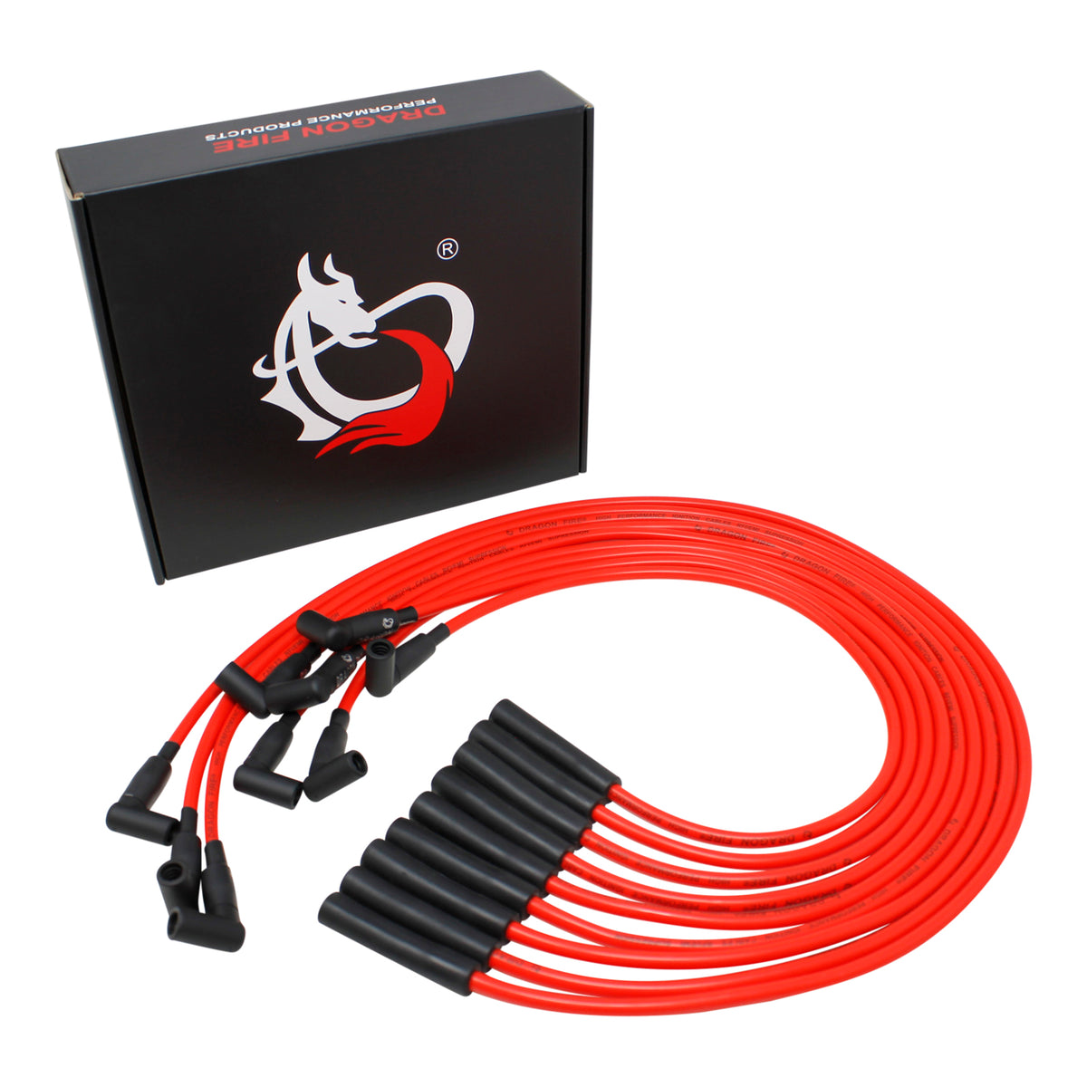 PWJ136 Plug wires, Direct Fit, Silicone, RED