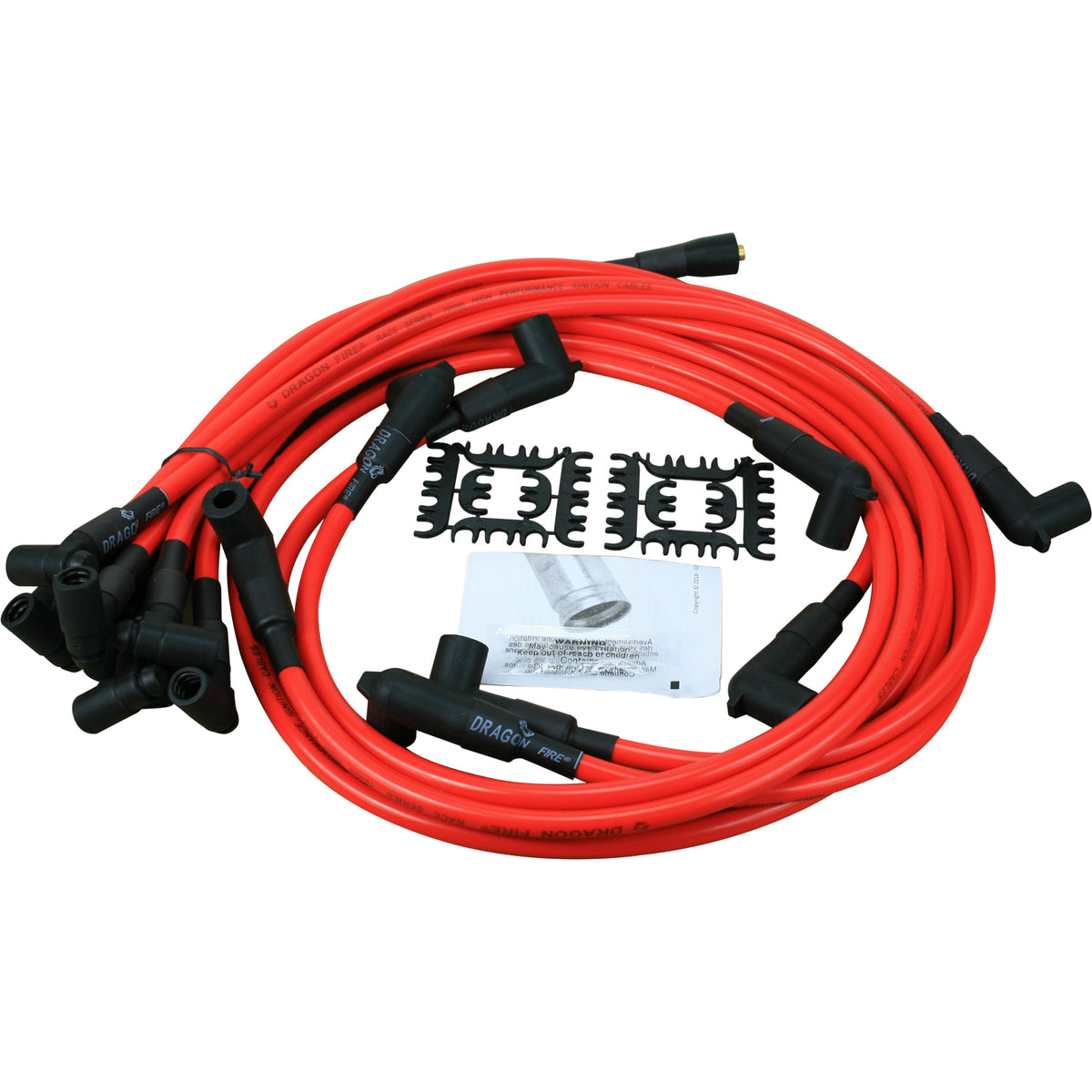 PWJ133 Plug wires, Direct Fit, Silicone, RED