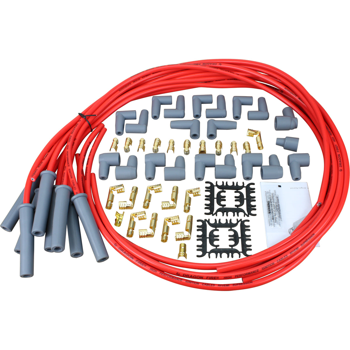 SPW2002-RD Plug wires, Universal Cut-to-Fit, Silicone, RED