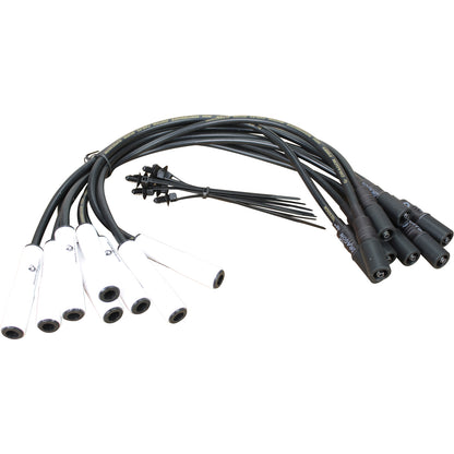 Plug wires, Direct Fit, Ceramic, BLACK