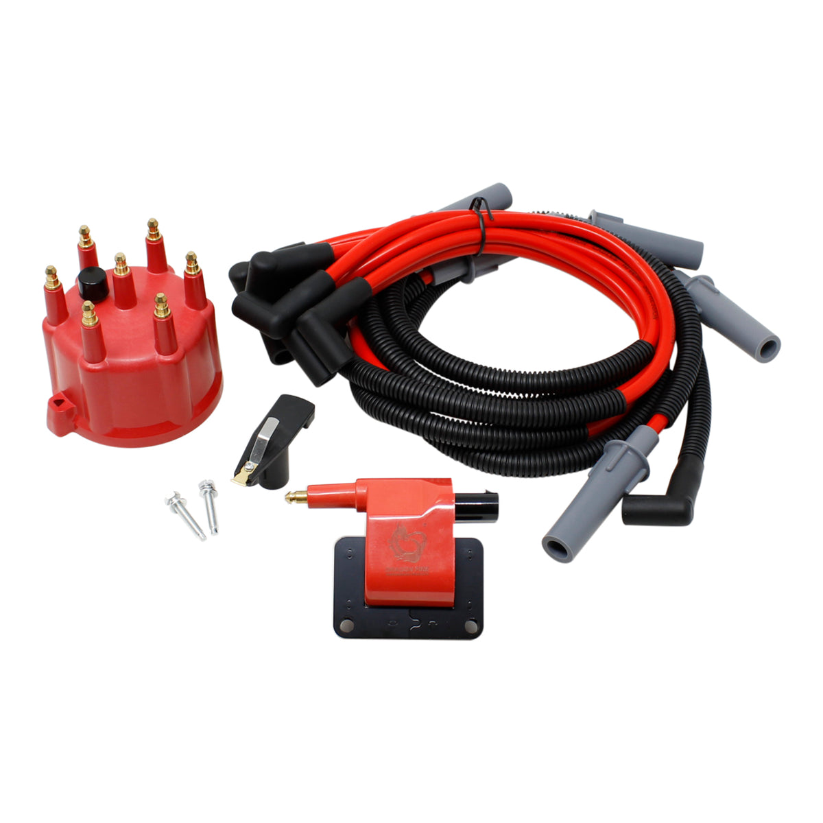 Kit-1611 Ignition Kit - Plug Wires, Coil, Cap, Rotor