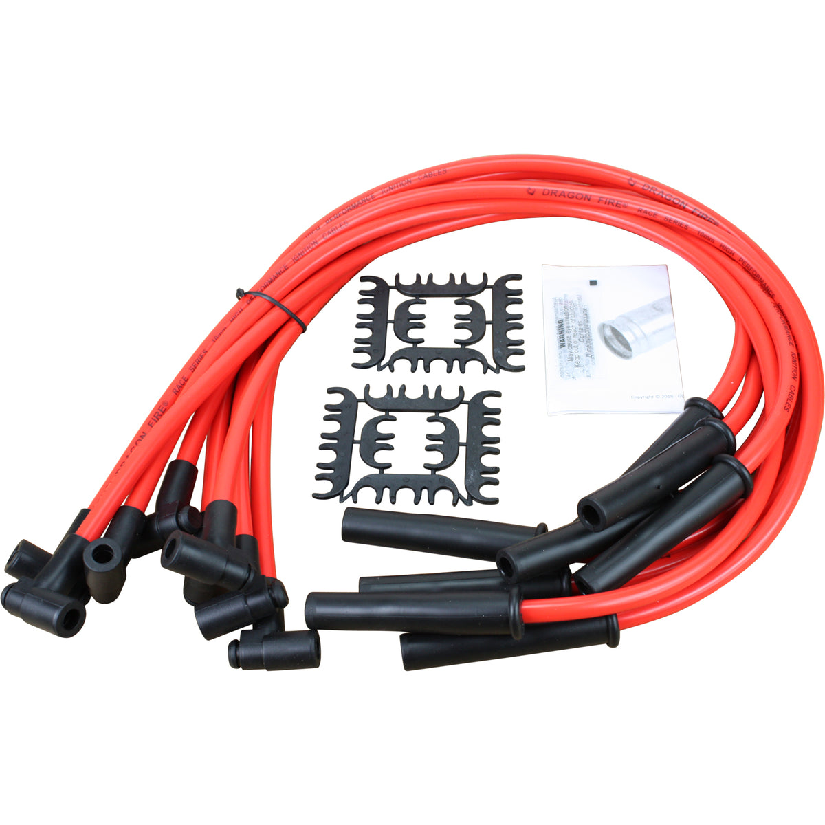 PWJ119 Plug wires, Direct Fit, Silicone, RED
