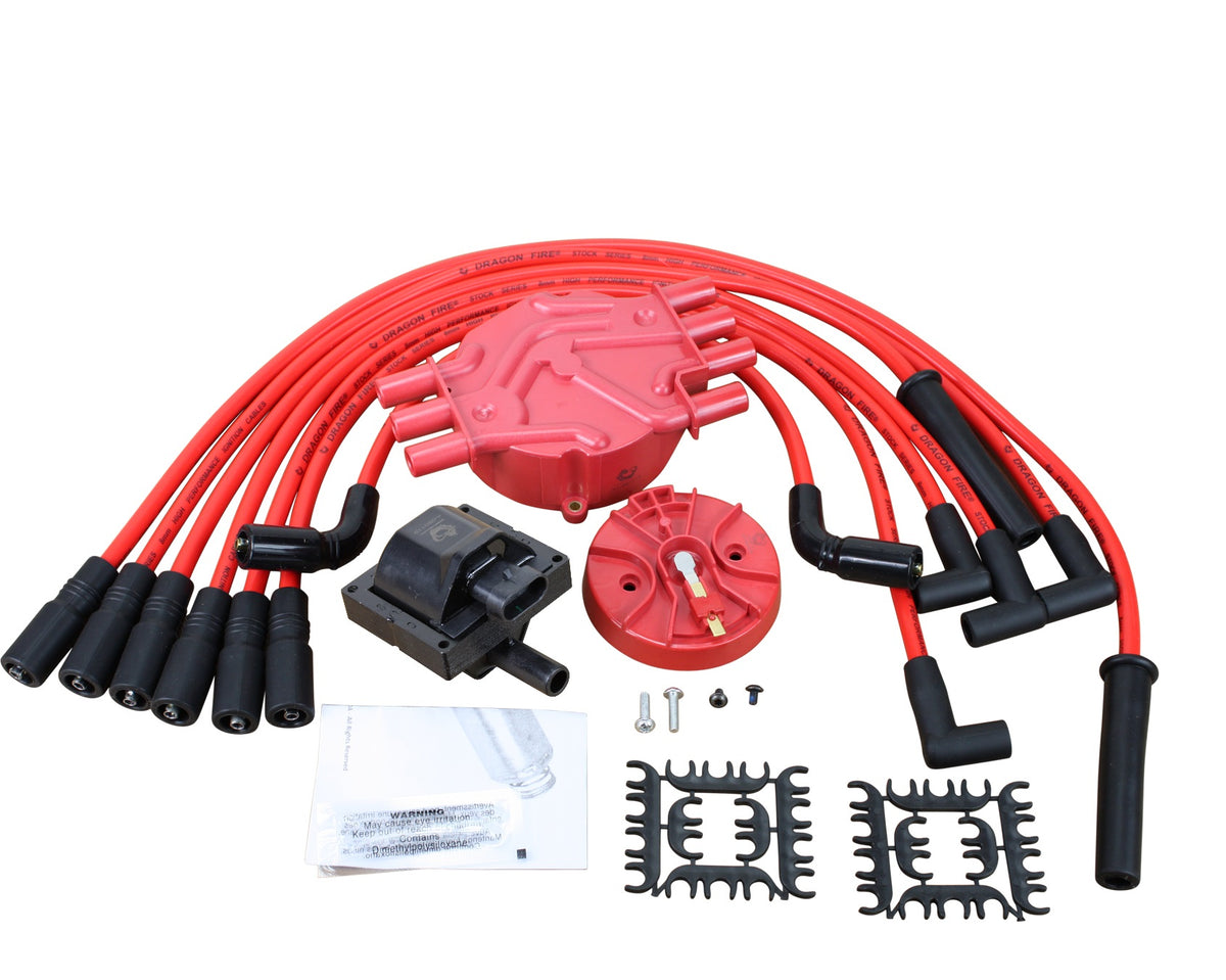 Kit-1021 Ignition Kit - Plug Wires, Coil, Cap, Rotor