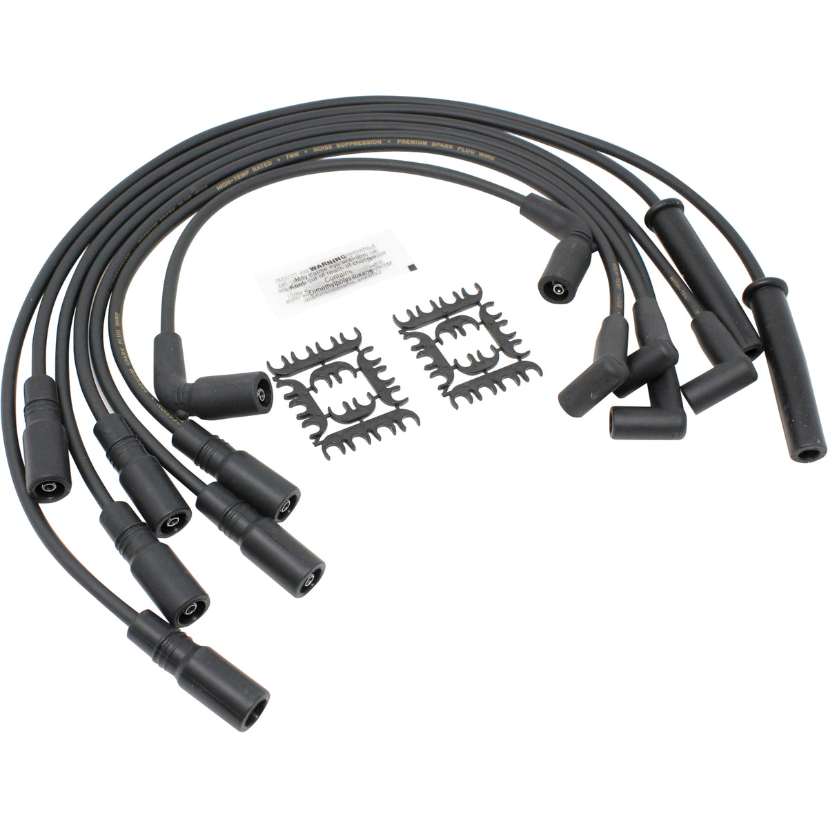 PWJ101-OES Plug wires, Direct Fit, Silicone, BLACK