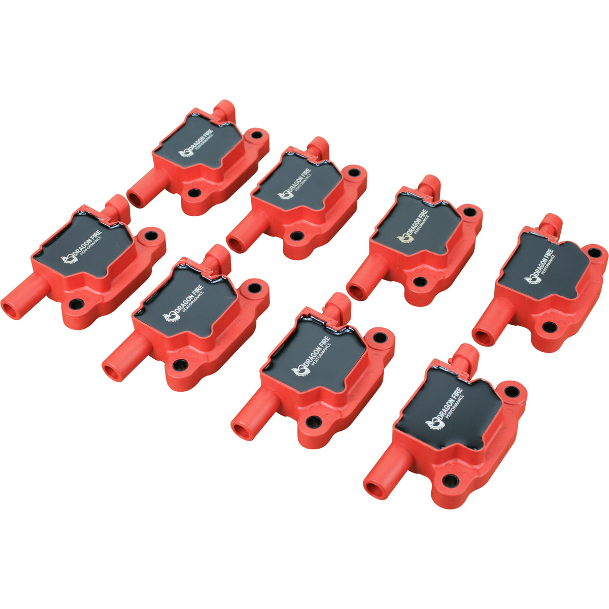 C413-DFx8 Coil Pack Set, 8pcs, Direct Fit, RED