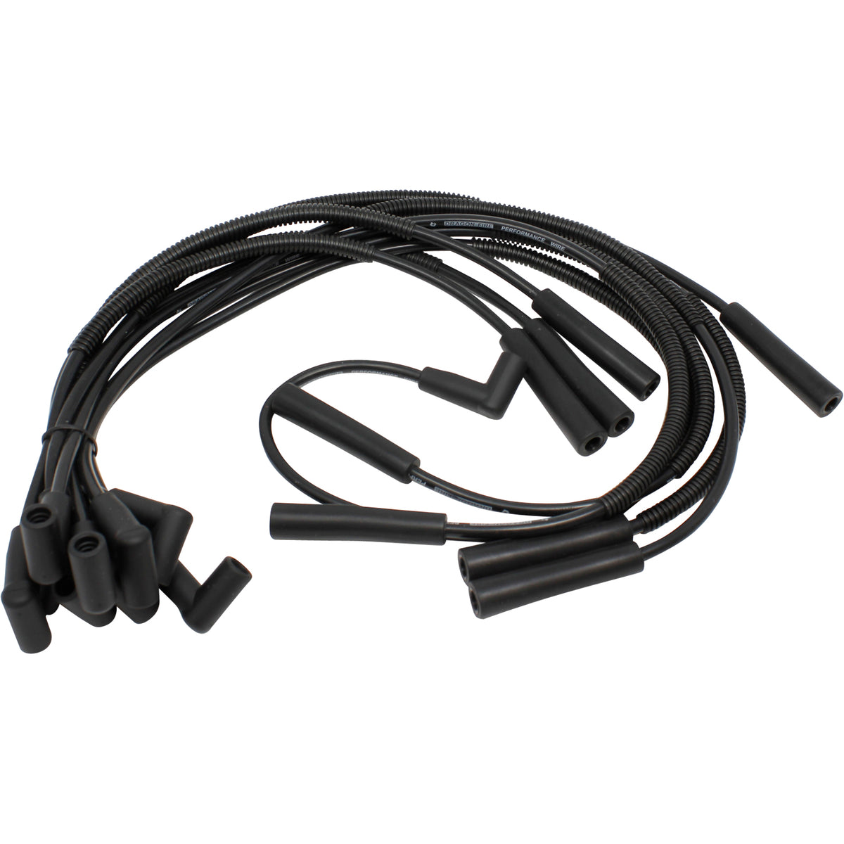 PWJ288 Plug wires, Direct Fit, Silicone, BLACK