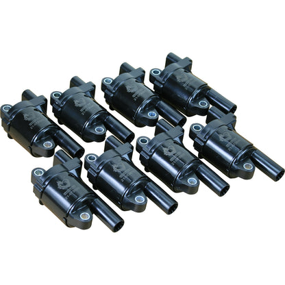 Coil Pack Set, 8pcs, Direct Fit, BLACK