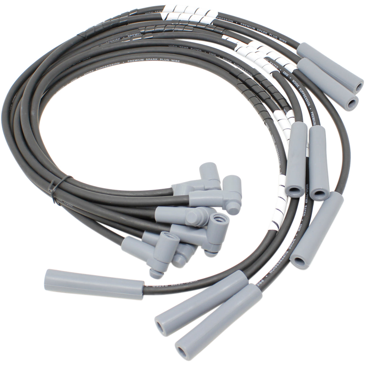 PWJ119-ECO Plug wires, Direct Fit, Silicone, BLACK