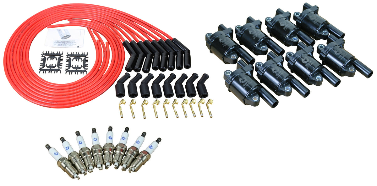Kit-1395 Ignition Kit - Ceramic Plug Wires, Coils, Spark Plugs