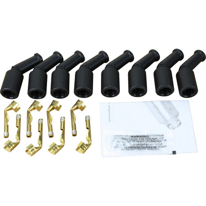 PWJ229 Plug Wire Boot and Terminal Kit, BLACK