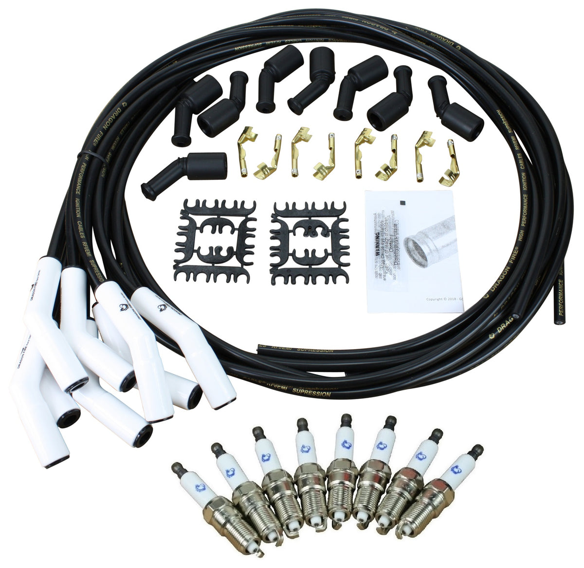 Kit-1436 Ignition Kit - Ceramic Plug Wires, Spark Plugs