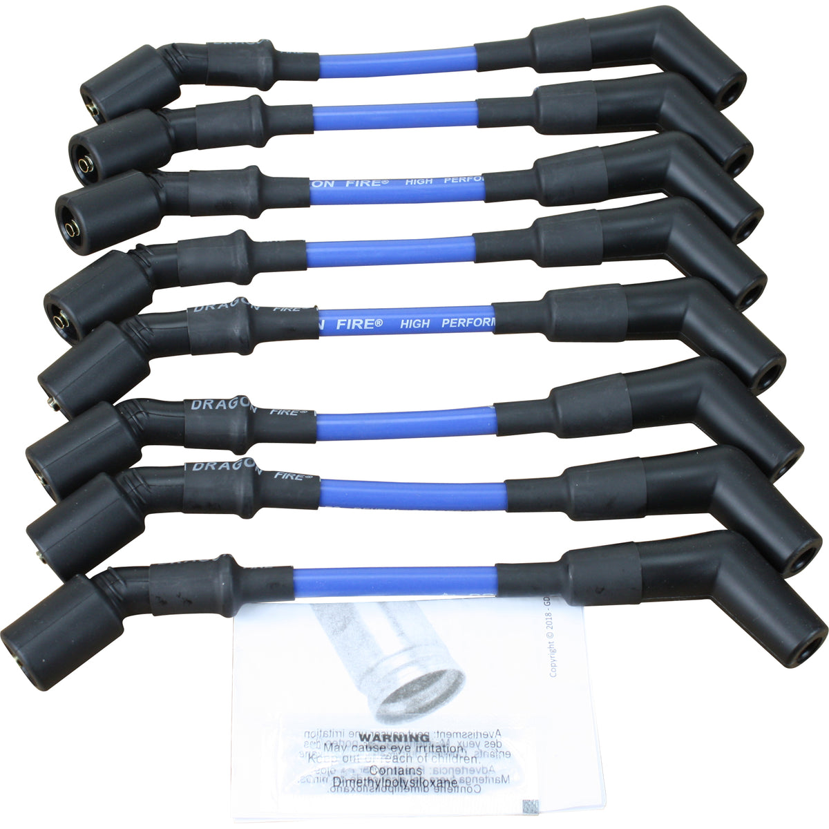 SPW1005HS-BL Plug wires, Direct Fit, Silicone, BLUE