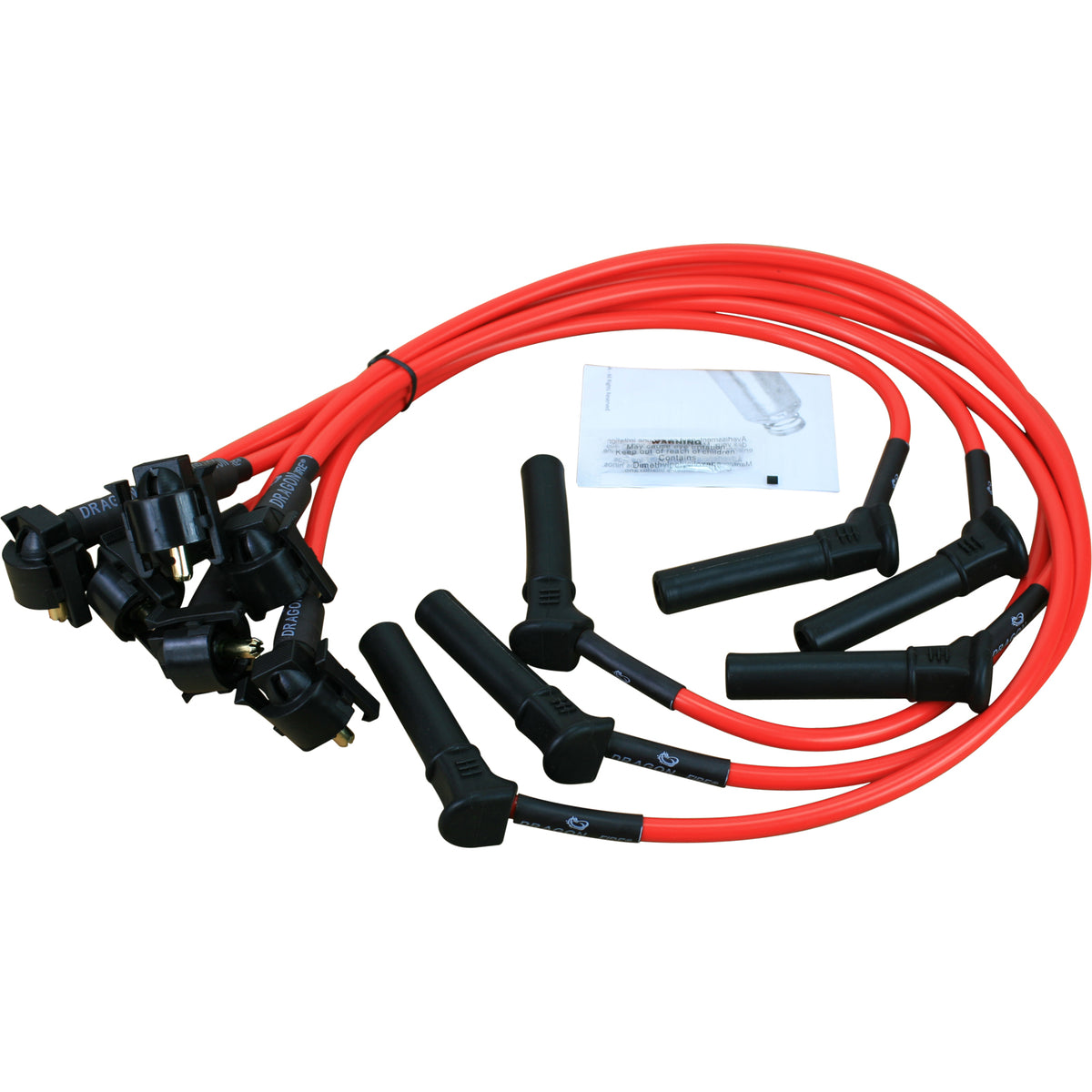 PWJ264 Plug wires, Direct Fit, Silicone, RED