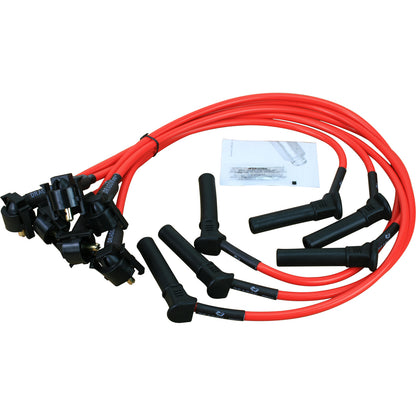 PWJ264 Plug wires, Direct Fit, Silicone, RED