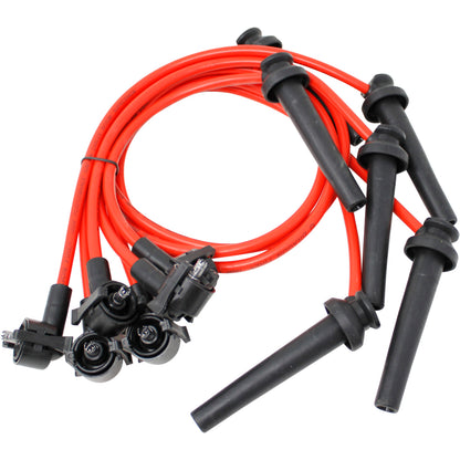 PWJ273 Plug wires, Direct Fit, Silicone, RED