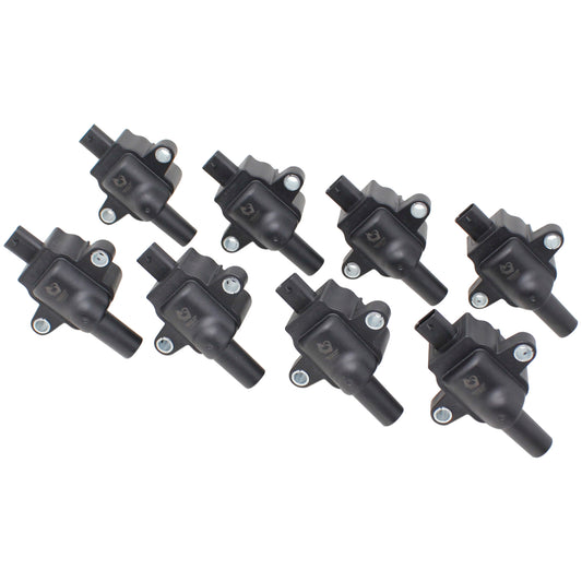 Coil Pack Set, 8pcs, Direct Fit, BLACK
