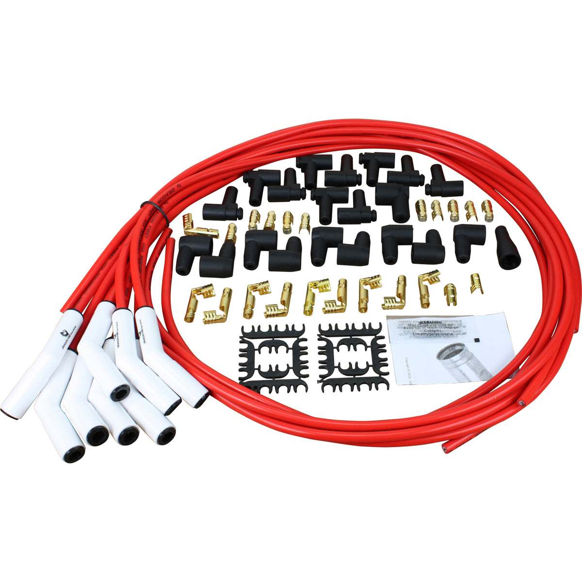 PWJ232-W Plug wires, Universal Cut-to-Fit, Ceramic, RED