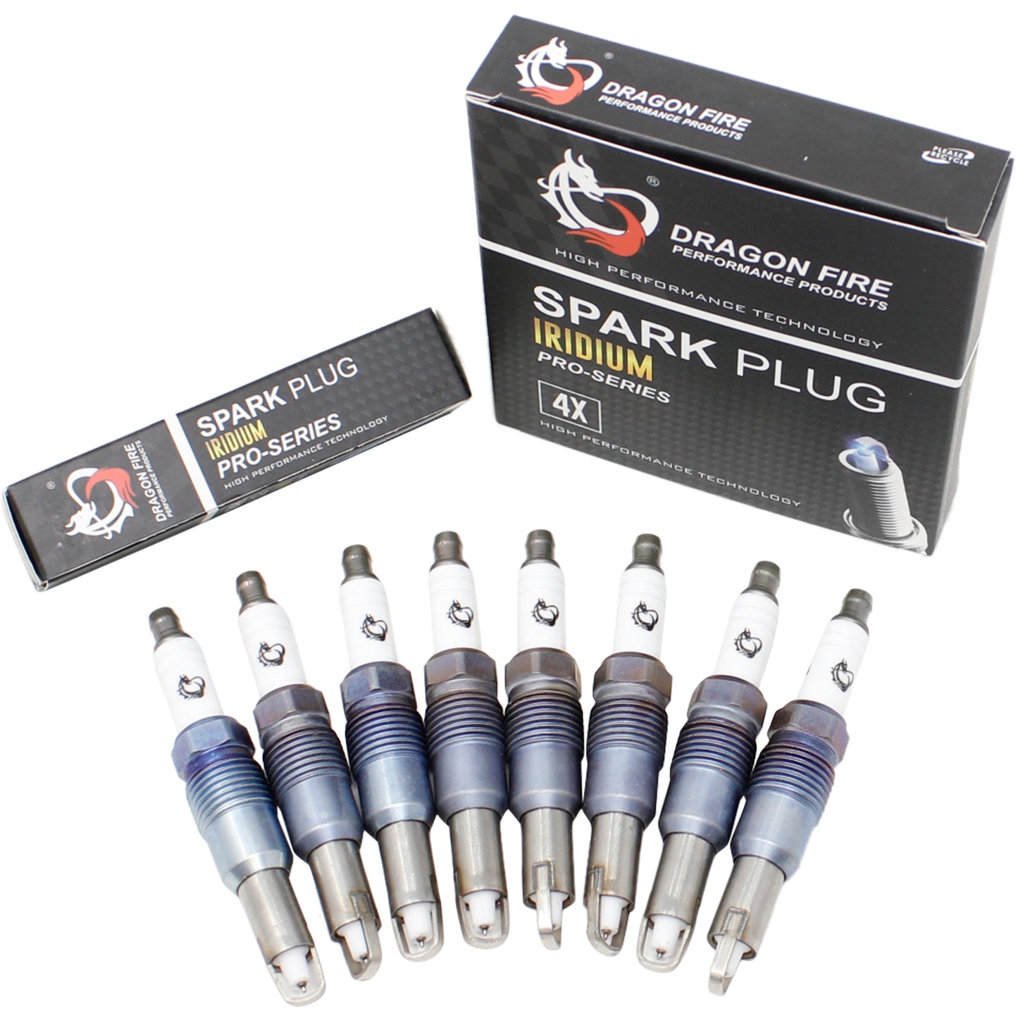 Spark Plug Set, 8pcs, Pre-Gapped