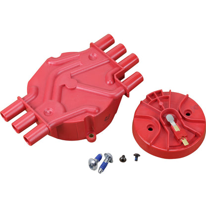 CAP1007-DF Distributor Cap and Rotor Kit, Direct Fit, RED