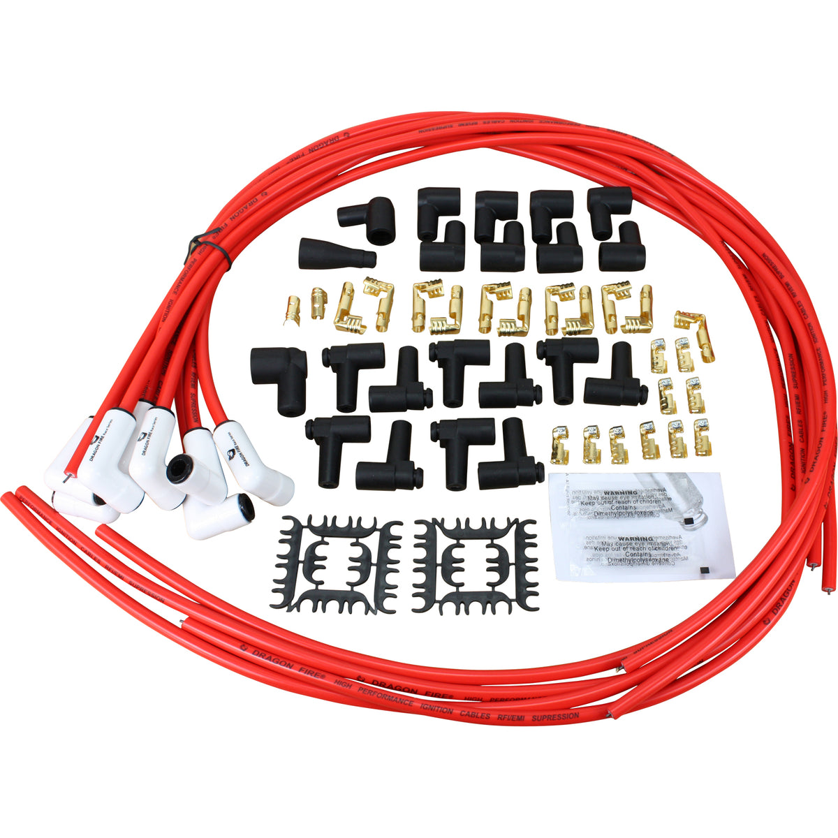 SPW1001WC-RD Plug wires, Universal Cut-to-Fit, Ceramic, RED