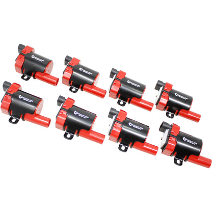 C262-DFx8 Coil Pack Set, 8pcs, Direct Fit, RED