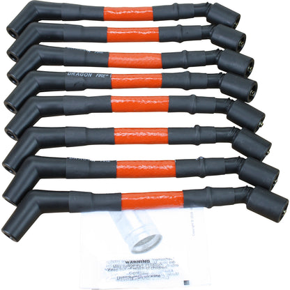 SPW3007 Plug wires, Direct Fit, Silicone, RED